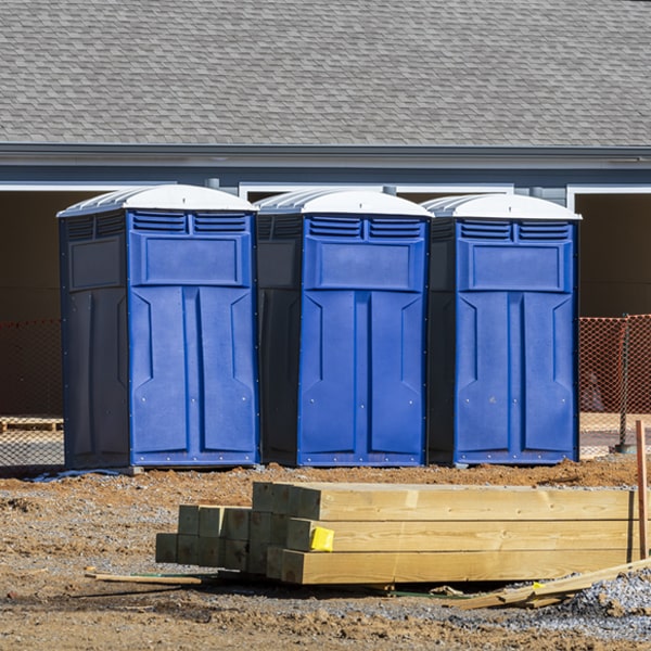 is there a specific order in which to place multiple porta potties in Jeffersonton